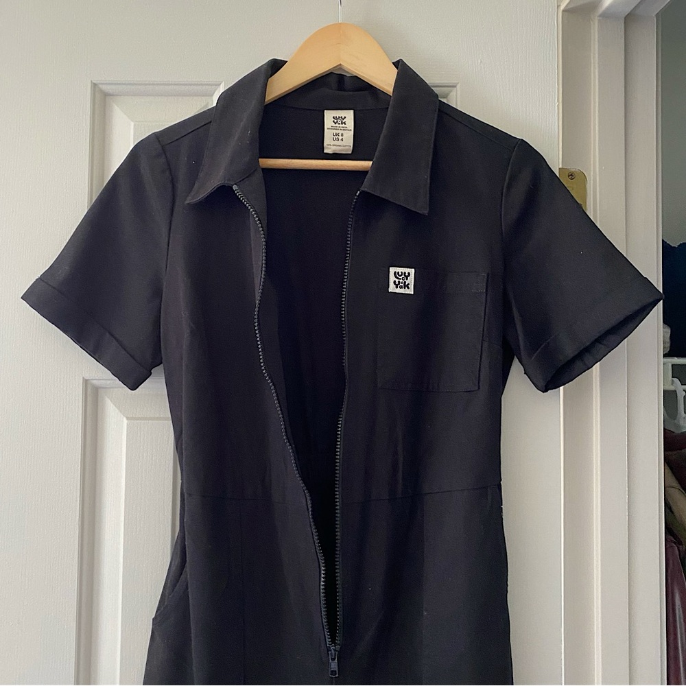 Lucy & Yak Ragan Jumpsuit: ORGANIC COTTON - Black